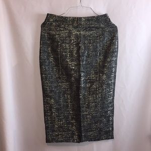 Grey/silver pencil skirt